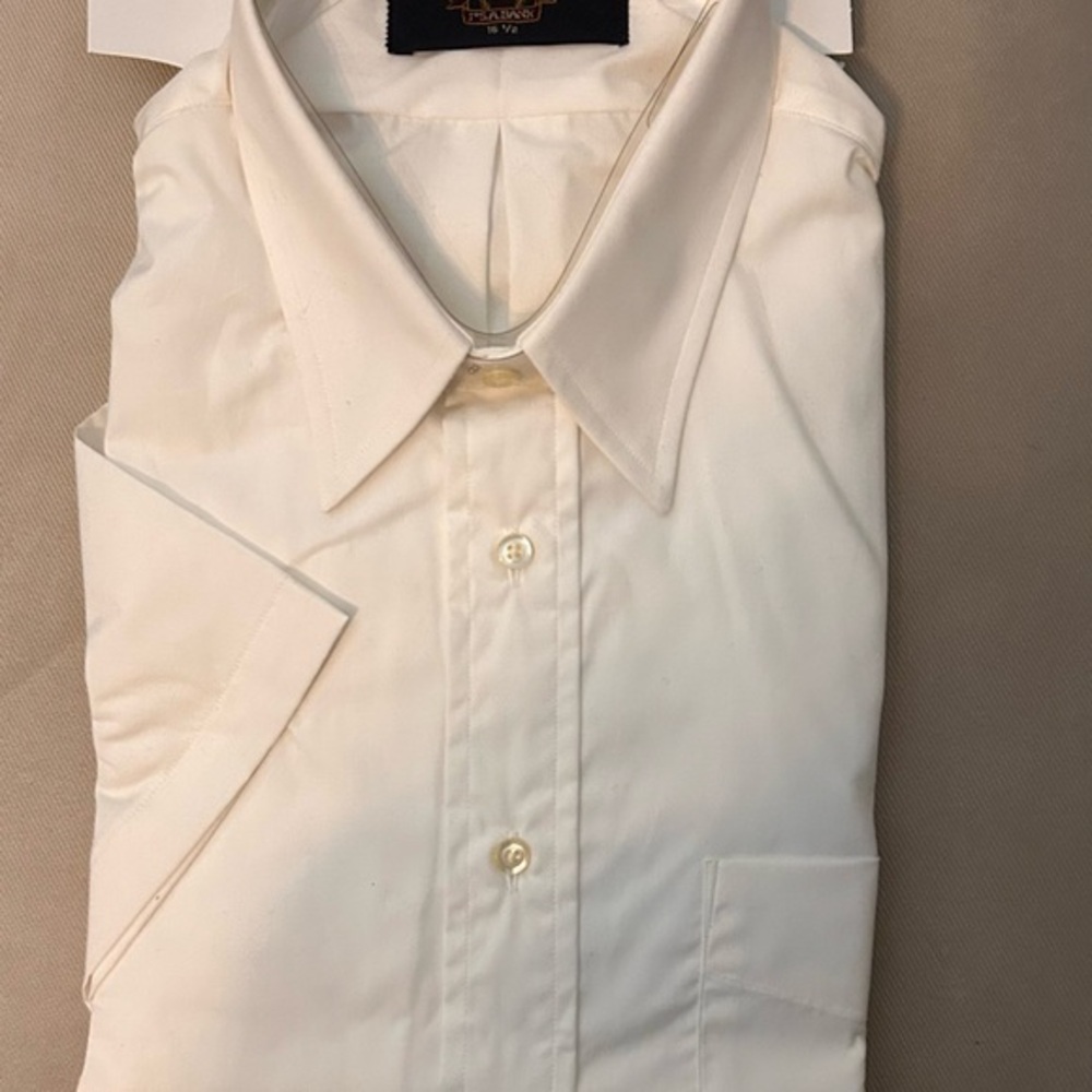 NWOT Jos A Bank executive collection button down white tailored fit 100 % cotton